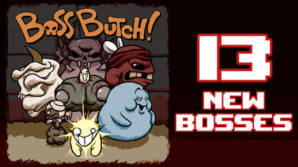 YouTube video: " Boss Butch! - Binding of Isaac: Repentance Mod Trailer"